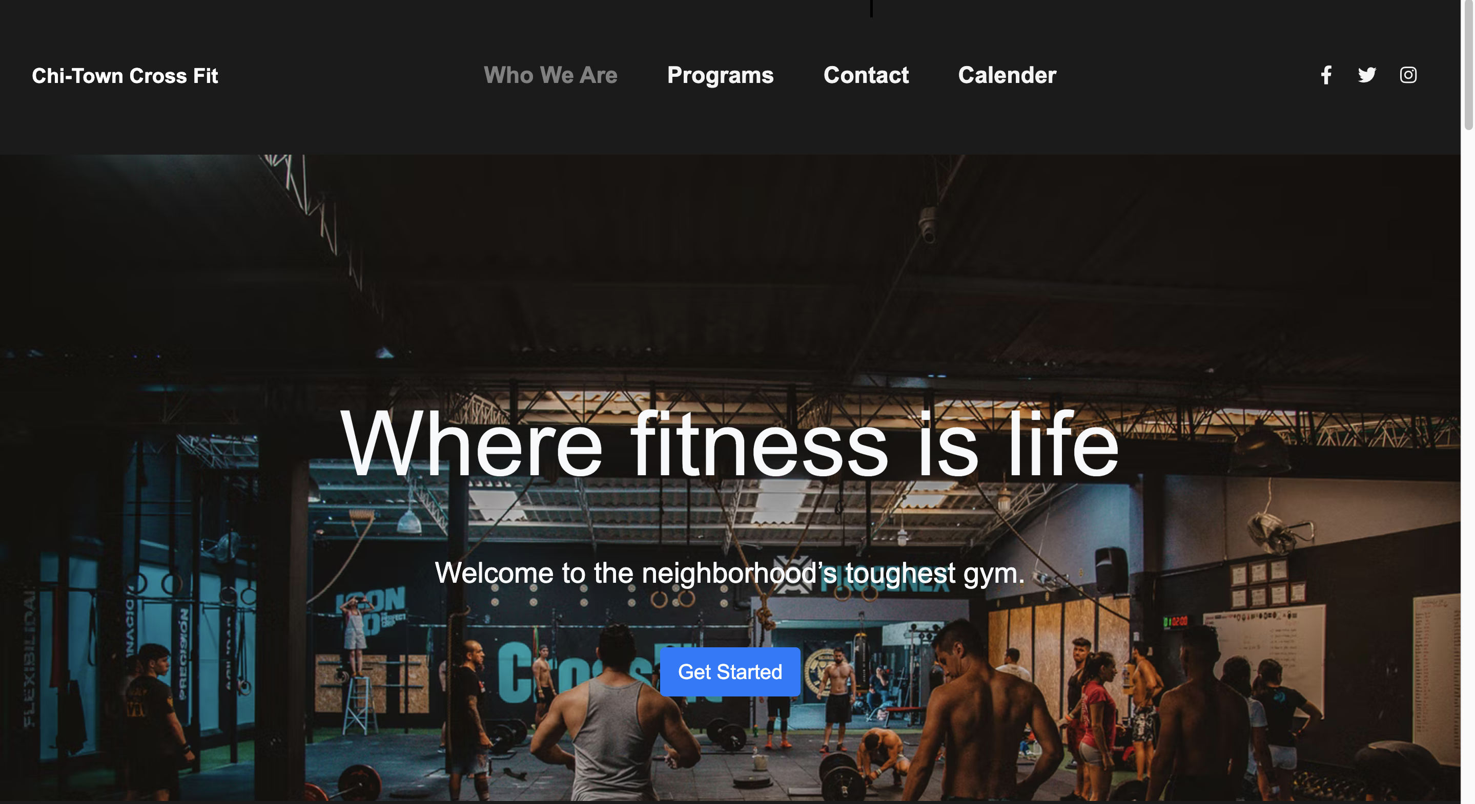 Fitness Website